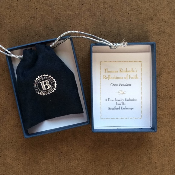 Thomas Kinkade “Faith” Diamond Pendant Necklace - Picture 5 of 6
